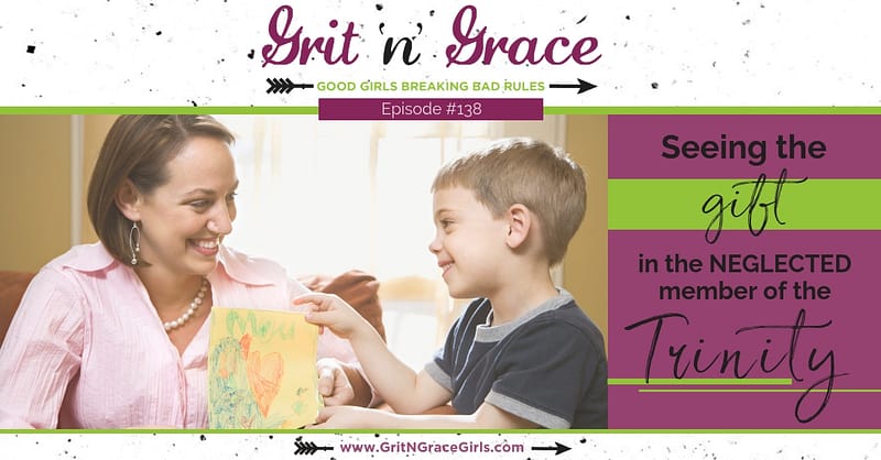 Little boy giving a gift card to his mother - Holy Spirit helper